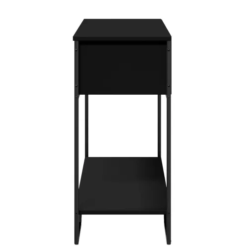 Fekete szerelt fa tálalóasztal 100 x 35 x 74,5 cm