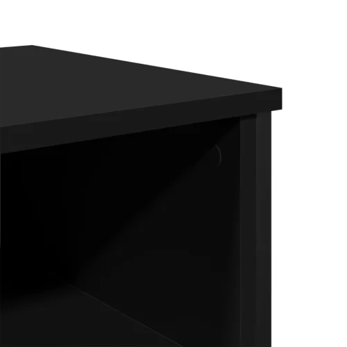 Fekete szerelt fa tálalóasztal 100 x 35 x 74,5 cm