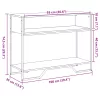 Fekete szerelt fa tálalóasztal 100 x 35 x 74,5 cm