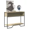 Sonoma tölgy színű szerelt fa dohányzóasztal 100x35x74,5 cm