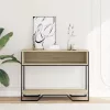 Sonoma tölgy színű szerelt fa dohányzóasztal 100x35x74,5 cm