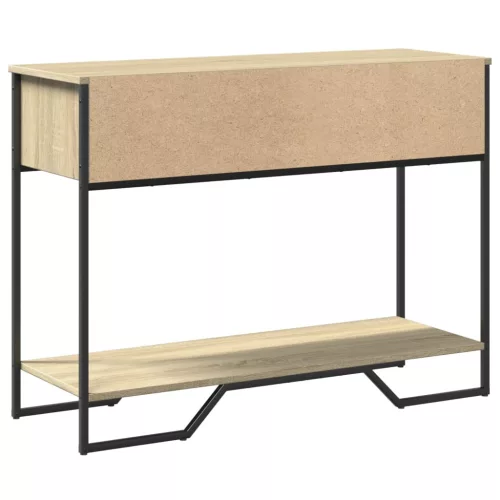 Sonoma tölgy színű szerelt fa dohányzóasztal 100x35x74,5 cm