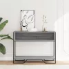 Szürke sonoma szerelt fa dohányzóasztal 100x35x74,5 cm