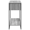 Szürke sonoma szerelt fa dohányzóasztal 100x35x74,5 cm