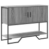 Szürke sonoma szerelt fa dohányzóasztal 100x35x74,5 cm