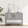 Szürke sonoma szerelt fa dohányzóasztal 100x35x74,5 cm