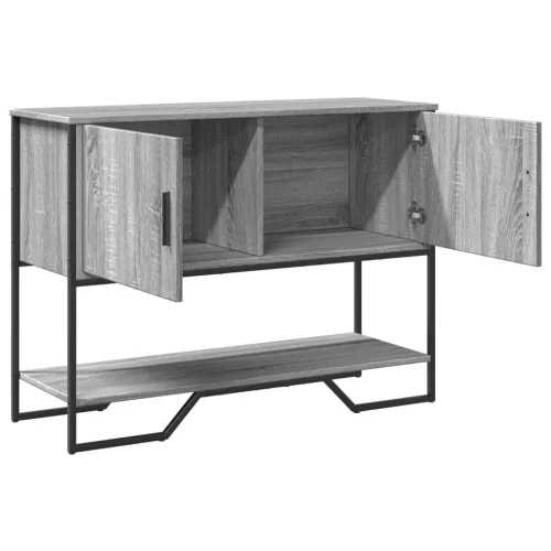 Szürke sonoma szerelt fa dohányzóasztal 100x35x74,5 cm
