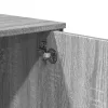 Szürke sonoma szerelt fa dohányzóasztal 100x35x74,5 cm
