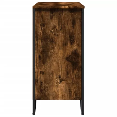 Sonoma tölgy színű szerelt fa tálalószekrény 78 x 35,5 x 74,5cm