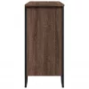 Barna tölgy színű szerelt fa tálalószekrény 91 x 35,5 x 74,5 cm