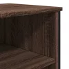 Barna tölgy színű szerelt fa tálalószekrény 91 x 35,5 x 74,5 cm