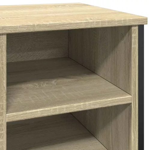 Sonoma tölgy színű szerelt fa cipőszekrény 90 x 38 x 61,5 cm