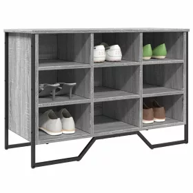   Szürke sonoma színű szerelt fa cipőszekrény 90 x 38 x 61,5 cm