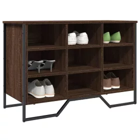   Barna tölgy színű szerelt fa cipősszekrény 90 x 38 x 61,5 cm