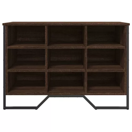 Barna tölgy színű szerelt fa cipősszekrény 90 x 38 x 61,5 cm
