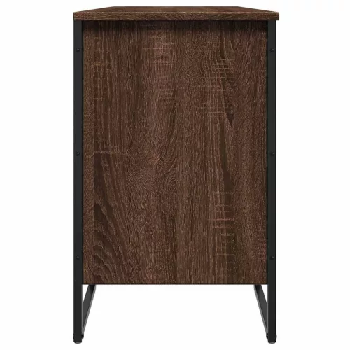 Barna tölgy színű szerelt fa cipősszekrény 90 x 38 x 61,5 cm