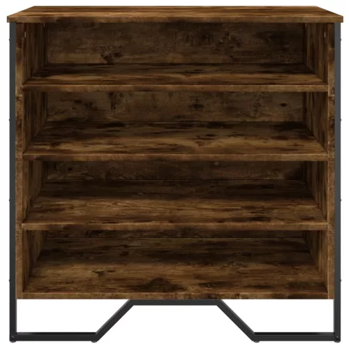 Füstös tölgy színű szerelt fa cipőszekrény 80 x 38 x 78 cm