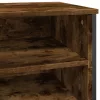 Füstös tölgy színű szerelt fa cipőszekrény 80 x 38 x 78 cm