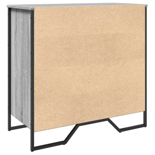 Szürke sonoma színű szerelt fa cipőszekrény 80 x 38 x 78 cm