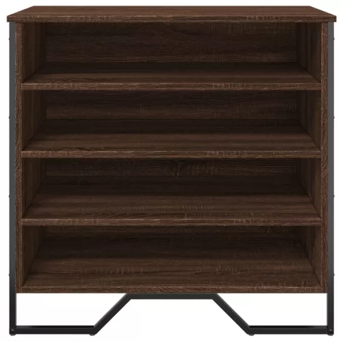 Barna tölgy színű szerelt fa cipősszekrény 80 x 38 x 78 cm