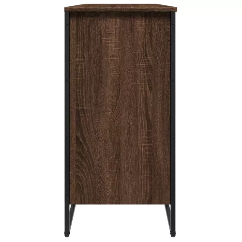 Barna tölgy színű szerelt fa cipősszekrény 80 x 38 x 78 cm