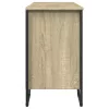 Sonoma tölgy szerelt fa fürdőszobai mosdószekrény 91x35x60 cm