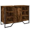 Füstös tölgy szerelt fa fürdőszobai mosdószekrény 91x35x60 cm