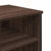 Barna tölgy szerelt fa fürdőszobai mosdószekrény 91x35x60 cm