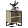 Éjjeliszekrények 2 db Sonoma tölgy 40x31x50 cm Gépi fa és fém