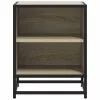 Éjjeliszekrények 2 db Sonoma tölgy 40x31x50 cm Gépi fa és fém