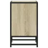 Éjjeliszekrények 2 db Sonoma tölgy 40x31x50 cm Gépi fa és fém