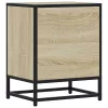 Éjjeliszekrények 2 db Sonoma tölgy 40x31x50 cm Gépi fa és fém