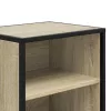 Éjjeliszekrények 2 db Sonoma tölgy 40x31x50 cm Gépi fa és fém