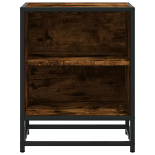 Éjjeliszekrény füstölt tölgy 40x31x50cm fából és fémből készült