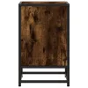 Éjjeliszekrények 2 db füstölt tölgy 40x31x50 cm Gépi fa és fém