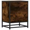 Éjjeliszekrények 2 db füstölt tölgy 40x31x50 cm Gépi fa és fém
