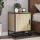 Éjjeliszekrények 2 db Sonoma tölgy 40x31x50 cm Gépi fa és fém