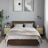 Éjjeliszekrények 2 db Sonoma tölgy 40x31x50 cm Gépi fa és fém