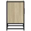 Éjjeliszekrények 2 db Sonoma tölgy 40x31x50 cm Gépi fa és fém