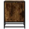 Éjjeliszekrények 2 db füstölt tölgy 40x31x50 cm Gépi fa és fém