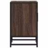 Éjjeliszekrények 2 db barna tölgy 40x31x50 cm műfából és fémből