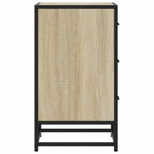 Éjjeliszekrény Sonoma tölgy 40x34,5x60 cm Gépi fa és fém