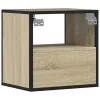 2 db sonoma tölgy színű fali éjjeliszekrény 40 x 31 x 39,5 cm