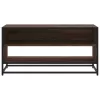 Barna tölgy színű szerelt fa és fém TV-szekrény 91x40x46 cm