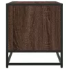 Barna tölgy színű szerelt fa és fém TV-szekrény 91x40x46 cm