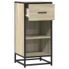 Sonoma tölgy színű szerelt fa tálalószekrény 35,5 x 35 x 76 cm