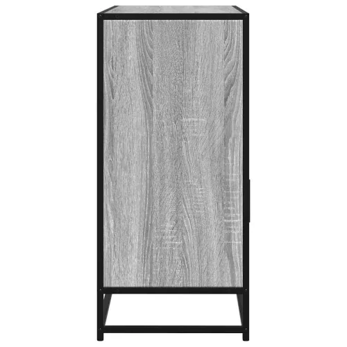 Szürke sonoma színű szerelt fa tálalószekrény 100x35x76 cm