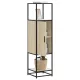 Highboard sonoma tölgy 35,5x35x139 cm gépelt fa és fém