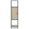Highboard sonoma tölgy 35,5x35x139 cm gépelt fa és fém