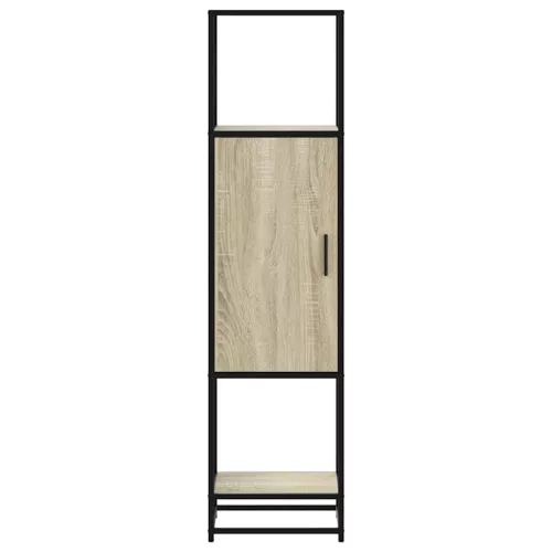 Highboard sonoma tölgy 35,5x35x139 cm gépelt fa és fém